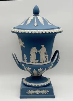 美品ＷＥＤＧＷＯＯDジャスパー 神話文 蓋付 花瓶コレクション インテリアのサムネイル