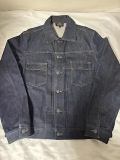 サイズL A.P.C. 濃紺インディゴデニム デニムジャケット/セカンドタイプ