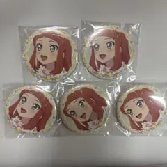 アイカツ! イオン チーズソフトクッキー サマーメモリアル 早乙女あこ 缶バッジ
