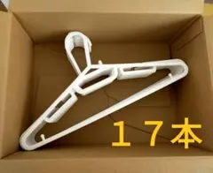 クリーニングハンガー　白　17本セット