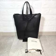 CELINE(旧ロゴ) セリーヌ バーティカルカバ スモール バッグ 黒のサムネイル