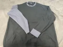 ユニクロ+J カシミヤクルーネックセーターXXL グレー&ブラック