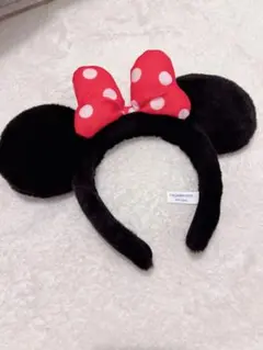 ミニーマウス 耳付きカチューシャ