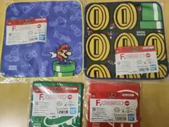 マリオ　1番くじ　スーパーマリオ タオル4枚セット　わくわくタオルアソート