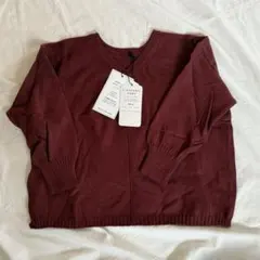 新品　チャオパニックティピー　キッズ　ニット　Vネック ボルドー　100