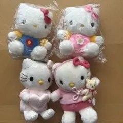 レア！ハローキティ ぬいぐるみ 4体セット