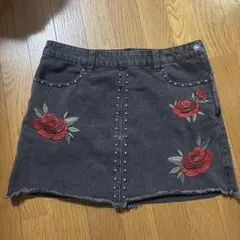 FOREVER 21 ダークグレー ミニスカート JP 76