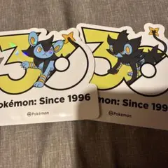 ポケモンメガフェスタ 30周年ステッカー ルクシオ/レントラー 韓国限定