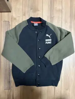 PUMA ジャケット ネイビー/オリーブ 130