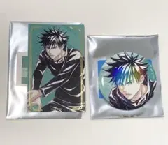 呪術廻戦 5周年 Ani-Art 伏黒恵 オーロラ缶バッジ・箔押しカード