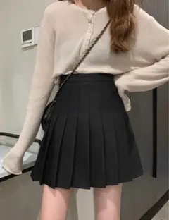 SHEIN 黒プリーツスカート