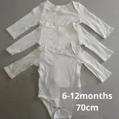 ベビーギャップ　長袖　ロンパース肌着　70cm
