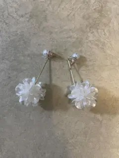 フラワーデザイン ピアス(両耳用)