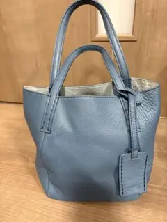 HIROFU ヒロフ レザー トートバッグ ブルー系