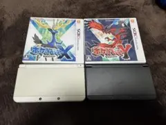 ニンテンドー3DS本体 ホワイト/ブラック カセット4本付き