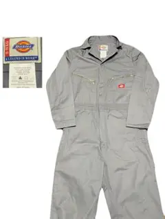 ★Dickies★長袖★ツナギ★ワークウェア★作業着★つなぎ★グレー★S★