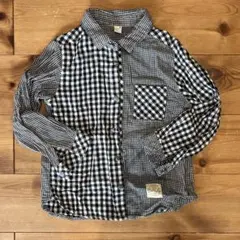 ギンガムチェック長袖シャツ 120cm