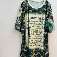 ⭐️5129 十字架 大き目 おしゃれ ビックサイズ Tシャツ 薄手 3XL