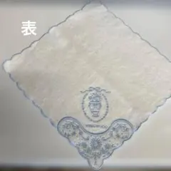 WEDGWOOD 青い刺繍 タオルハンカチ お値下げしました！