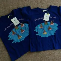 90 ★新品タグ付　LAGOM ラーゴム　青　ブルー　Tシャツ　二枚　双子★のサムネイル