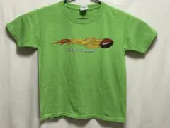 【USAキッズ古着】アメフト×ファイヤーパターン Tシャツのサムネイル