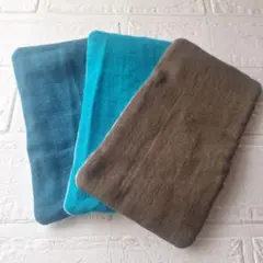 ６重をガーゼミニハンカチ　無地　３枚