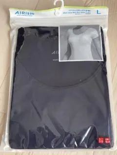 UNIQLO AIRism UネックT ネイビー　Lサイズ