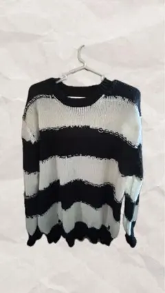 ボーダーニット グラウンジ y2k 平成 お兄系