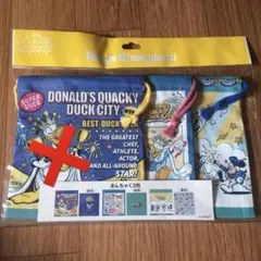 ドナルドのクワッキー・ダックシティ　巾着　3枚　未開封　パルパルーザ