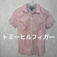 トミーヒルフィガー 半袖シャツ 2 ピンク 総柄 レディース M相当のサムネイル