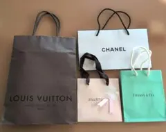 シャネル LOUIS VUITTON ジルスチュアート•TIFFANYショップ袋