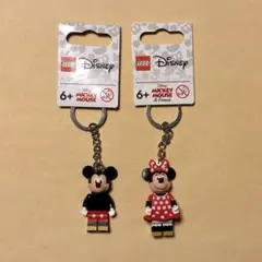 LEGO レゴ ミッキー　ミニー　ミニフィグ　キーホルダーセット　フィギュア