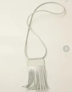 YAHKI ヤーキ ショルダーバッグ レザー フリンジ 牛革 床革