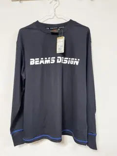 ティゴラ×ビームスデザイン メッシュロングTシャツ 長袖 チャコールグレー M