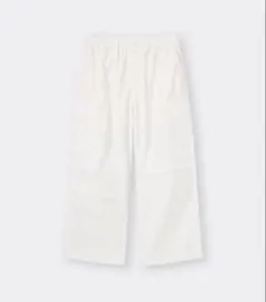 GU スーパーワイドカーゴパンツ ホワイト　Sのサムネイル