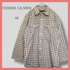 COMME CA MEN 【M】 チェック柄 長袖 シャツ