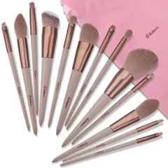 メイクブラシ 化粧筆 ピンク 敏感肌 高品質 13本フルセット ブラシ メイク