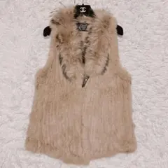 NATURAL VINTAGE Goa ファー ベスト ジレ y2k ギャル