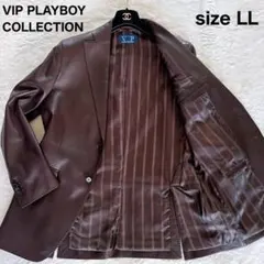 【VIP PLAYBOY COLLECTION】ラムレザージャケット 茶 LLのサムネイル