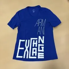 ARMANI EXCHANGE Vネック Tシャツ ブルーのサムネイル