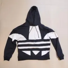 adidas ストライプデザイン パーカー