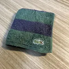 ラコステ（LACOSTE）ビッグボーダータオルハンカチ グリーンのサムネイル