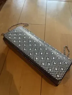 美品‼️Aimer パーティーバッグ　ショルダーバッグゴールド　ビジュー