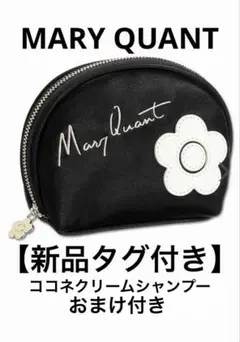 【新品タグ付き】MARY QUANT サインロゴデイジーパッチ ラウンドポーチのサムネイル
