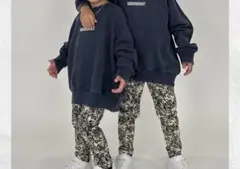 RRMORMENT 総柄 ストレッチ レギンス パンツのサムネイル