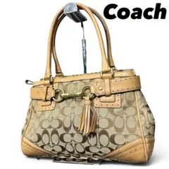 COACH Y2Kヴィンテージ ハンプトンズ シグネチャー キャリーオール