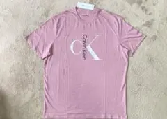 新品 カルバンクライン CK メンズ Tシャツ ピンク