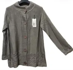 新品タグ付き ニットカーディガン ブラウン系 M～Lサイズ