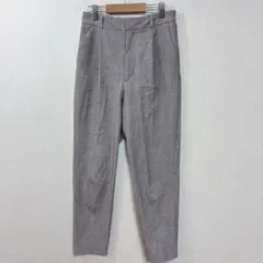 ジーユー　GU グレー ストレッチテーパードパンツ　【Ｍ】