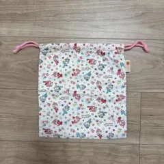 ドキンちゃん　コキンちゃん　巾着袋　アンパンマンミュージアム　花柄